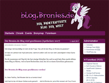 Tablet Screenshot of blog.bronies.de